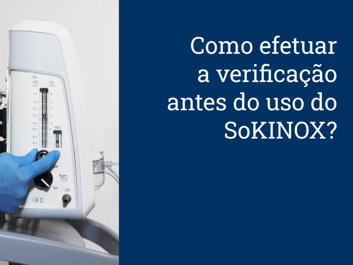 Como efetuar a verificação antes do uso do SoKINOX