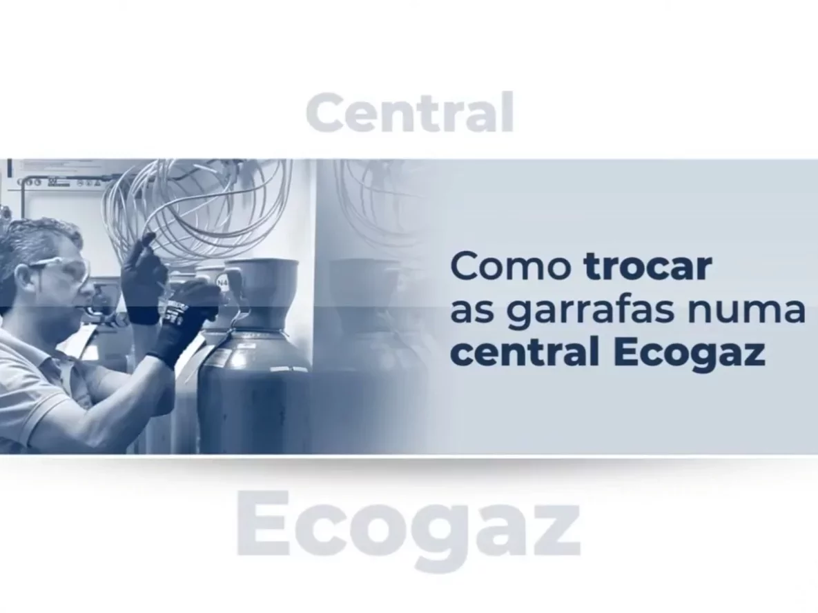 Como trocar as garrafas numa Central ECOGAZ